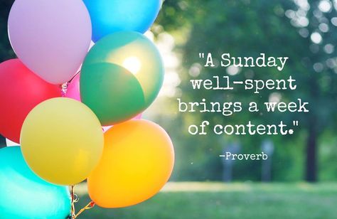 "A Sunday well-spent brings a week of content."  -Proverb Personal Values, One Peace, Fun Cup, Good Morning Good Night, Good Housekeeping, Quotable Quotes, Meeting New People, New People, Timeline Photos