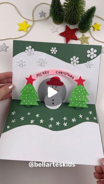 Christmas Card Ideas Pop Up, Diy Christmas Pop Up Cards, Diy 3d Christmas Cards, How To Make A Christmas Card, Christmas Cards Ideas For Kids, Christmas Greeting Cards Design, Pop Up Christmas Cards Diy, Christmas Cards Homemade, Easy Christmas Card Ideas