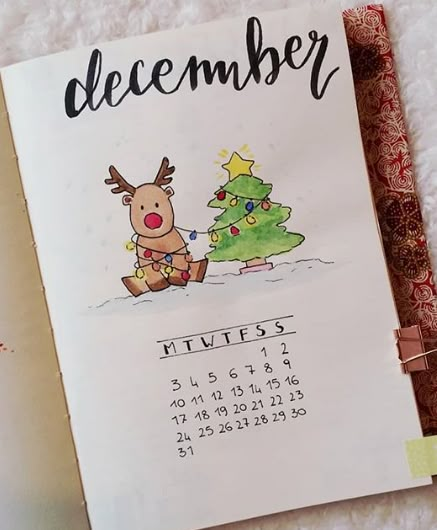 Journal December, Bullet Journal Christmas, December Bullet Journal, Bullet Journal 2020, Bullet Journal Set Up, Bullet Journal Cover Page, Christmas Journal, Plan With Me, Bullet Journal Mood