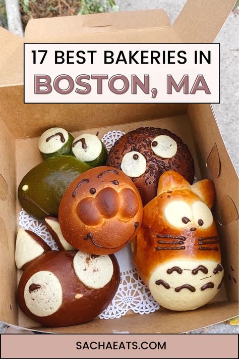 Pastries from Japonaise Bakery in Brookline, Massachusetts. Title says 17 best bakeries in Boston, MA Coffee Shops In Boston, Boston In Winter Things To Do In, Boston Quincy Market, Boston Massachusetts Food, Boston Little Italy, Best Of Boston, Mikes Pastry Boston, Boston Foodie Guide, Boston Breakfast Places