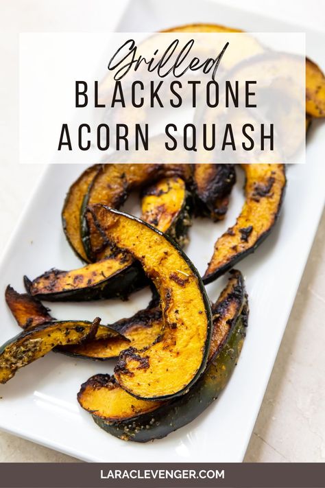 Fall Blackstone Recipes, Grilled Acorn Squash, Honeynut Squash, How To Cook Squash, Squash Fries, Fall Veggies, Blackstone Recipes, Blackstone Grill, Acorn Squash Recipes