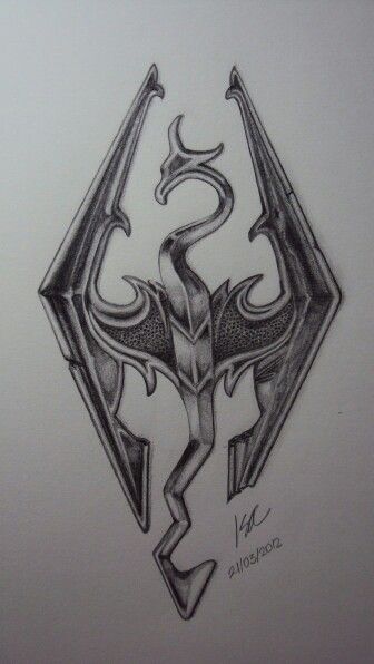 The skyrim symbol Skyrim Drawing Easy, Skyrim Tattoo Ideas Symbols, Skyrim Symbols, Skyrim Symbol Tattoo, Subtle Skyrim Tattoo, Skyrim Logo Tattoo, Skyrim Logo Art, We Know Tattoo Skyrim, Skyrim Symbol