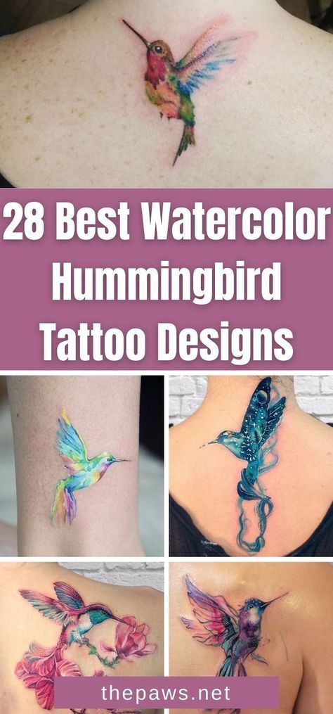 If you are looking for a hummingbird tattoo in watercolor design, take a look at these 28 best photos from the internet. Watercolour Hummingbird Tattoo, Beautiful Hummingbird Tattoo, Hummingbird Tattoo Ideas For Women, Watercolor Bird Tattoos For Women, Hummingbird Watercolor Tattoo, Hummingbird Tatoos Woman, Neotraditional Hummingbird Tattoo, 3d Hummingbird Tattoo, Tiny Watercolor Tattoo