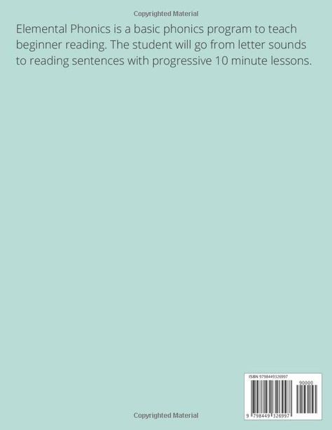 Elemental Phonics: Level 1: Easy Phonics Lessons to Learn to Read: Alvarez, Jady: 9798449326997: Amazon.com: Books Elemental Phonics Level 1, Elemental Phonics, Phonics First, Letter Blends, Phonics Programs, Phonics Lessons, Jolly Phonics, Vowel Sounds, Beginning Reading