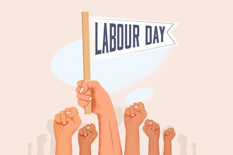 1st May Labour Day poster concept. #Sponsored , #Paid, #st#cityscape#Labour#poster Labour Day Poster, Red Cityscape, Labour's Day, 1st May Labour Day, Clenched Fist, Happy Labour Day, 1st May, Labour, Website Template