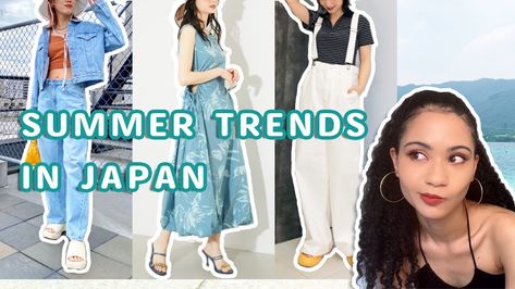 Best Japanese Summer Trends 2024: Going Viral on TikTok Summer Outfits Japan, 2023 Summer Fashion Trends, Japan Fashion Women, Outfits Japan, Women Template, Japanese Fashion Trends, Summer Japan, Japanese Fashion Women, Japanese Summer