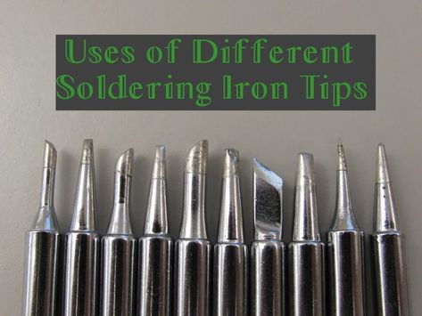 Uses of Different Soldering Iron Tips : 7 Steps (with Pictures) - Instructables Silver Soldering Tutorial, Soft Solder Jewelry Tutorial, Soldering Tutorial, Soldering Projects, Soft Soldering, Soldering Techniques, Dremel Crafts, Types Of Welding, Jewelry Knowledge