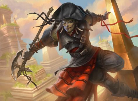 Dire Fleet Neckbreaker. MtG Rivals of Ixalan Art by Daarken. Orc Warrior, Pathfinder Character, Pirate Art, Heroic Fantasy, Fantasy Races, Dnd Art, Fantasy Warrior, Dnd Characters, Fantasy Artwork