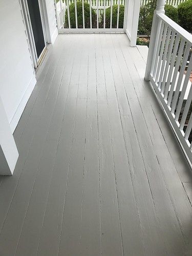 Kicking Up Our Curb Appeal with a Front Porch Makeover - Old Town Home Painted Wood Front Porch, Porch Floor Colors Painted, Porch Paint Colors Wood, Painted Front Porch Wood, Front Porch Floor Colors, Porch Floor Colors, Front Porch Paint Colors, Painted Porch Floor Wood, Porch Color Ideas Paint