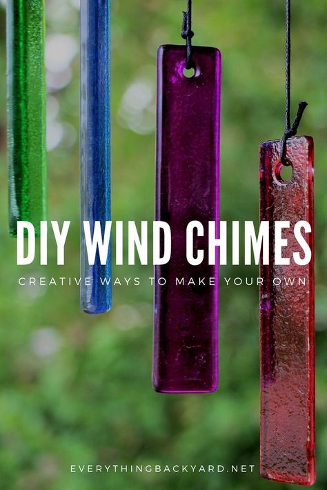 How to Make Your Own DIY Wind Chimes Diy Wooden Spoon Wind Chimes, Make Your Own Wind Chimes, Diy Resin Wind Chimes, Diy Glass Wind Chimes, Stained Glass Wind Chimes Diy, Glass Bead Wind Chimes, Stained Glass Windchimes Diy, Wind Charms Diy, How To Restring Wind Chimes