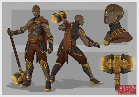 Theros Art, Earth Genasi, Pathfinder Character, Dungeons And Dragons Characters, Dnd Art, Dungeons And Dragons Homebrew, Fantasy Armor, Skyfall, Afro Art