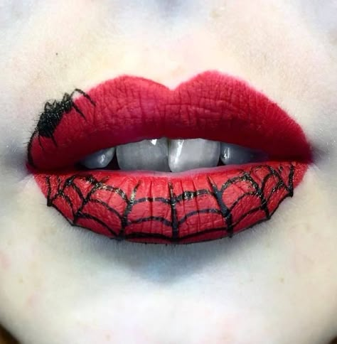 Halloween Lips, Halloweenský Makeup, Halloween Make-up Looks, Holloween Makeup, Cute Halloween Makeup, Halloween Beauty, Cool Halloween Makeup, Halloween Eye Makeup, Halloween Makeup Inspiration