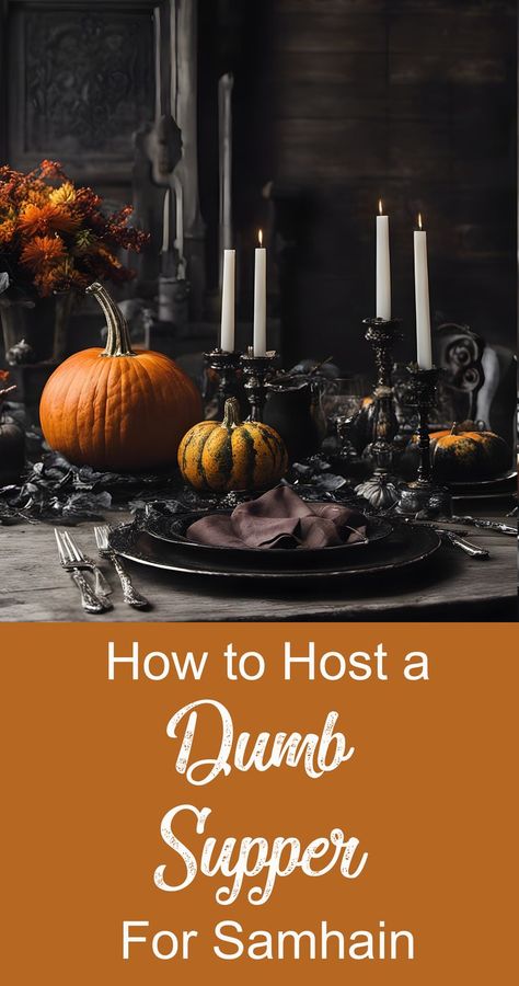 Want to host a uniquely enchanting Samhain event? Try a traditional dumb supper. Here's how. Recipes For Samhain, Samhain Food Traditional, Traditional Samhain Recipes, Samhain Food Recipes, Samhain Party Ideas, Samhain Meals, Samhain Dinner Recipes, Samhain Traditions Recipe, Samhain Recipes Dinners