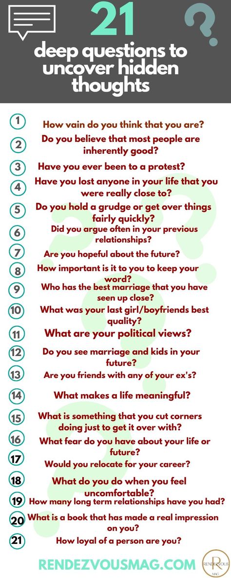 201 questions. In our quest to learn more about each other, our list of deep questions to ask is such a fun way to uncover their secret thoughts, feelings and desires. deep questions to ask, deep questions to ask your boyfriend,  deep questions to ask friends, #deepquestionstoask, #deepquestionstoaskaguy,  #deepquestionstoaskyourboyfriend,  #deepquestionstoaskyourgirlfriend, #deepquestionstoaskfriends, #deepquestionstoaskyourcrush, #funnydeepquestions, #deepyesornoquestions Boyfriend Questions, Deep Conversation Topics, Flirting Tips, Deep Conversation Starters, Questions To Get To Know Someone, Random Questions, Intimate Questions, Deep Questions To Ask, 21 Questions