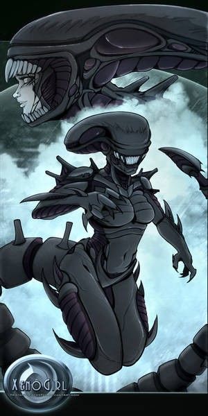 Female Xenomorph, Anime Alien, Here At Last, Predator Alien Art, My Squad, Monster Girl Encyclopedia, Alien Artwork, Logo Game, Spirit Animal Art