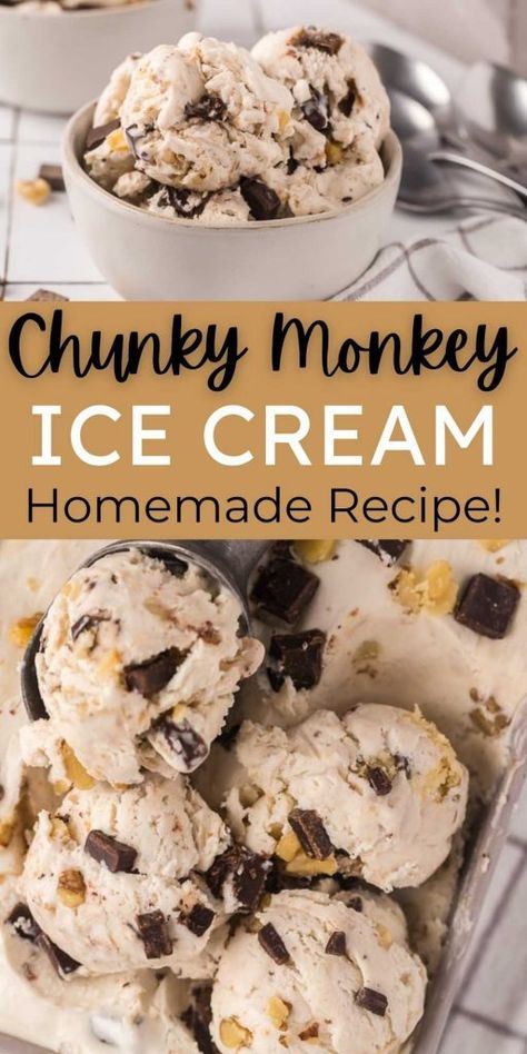 Christmas Ice Cream Recipes, Home Made Ice Cream Recipes, Chunky Monkey Ice Cream, Homemade Ice Cream Recipes Machine, Ninja Ice Cream Recipe, Sherbet Recipes, Ice Cream Recipes Machine, Sorbet Ice Cream, Gelato Recipe