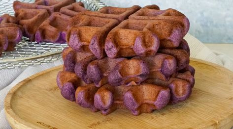 Vegetarian Archives - Page 5 of 7 - Ta-Daa! Mochi Waffle Recipe, Ube Mochi, Mochi Waffles, Ube Halaya, Waffles Recipe, My Favorite Recipes, Asian Fusion, Waffle Recipes, Vietnamese Recipes