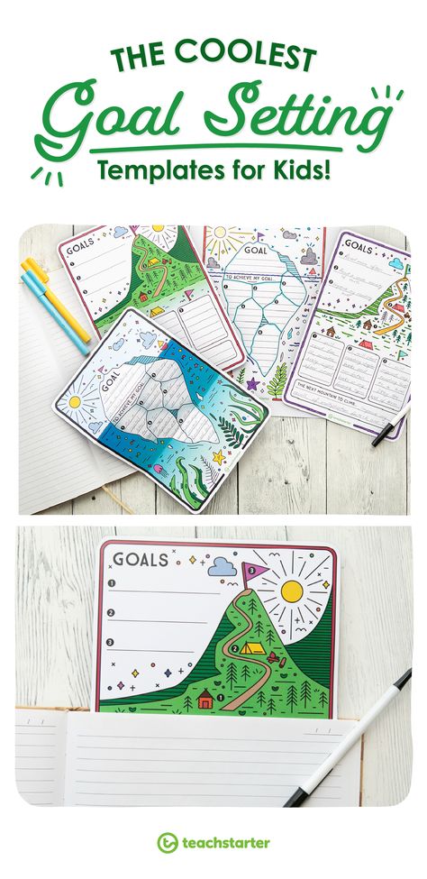 Goal Setting For 2nd Grade, Middle School Goal Setting Activities, Goal Setting In The Classroom, Goal Setting Middle School, Student Goal Sheet Elementary, Goal Setting First Grade, Middle School Goal Setting, Classroom Goal Setting, Student Learning Goals