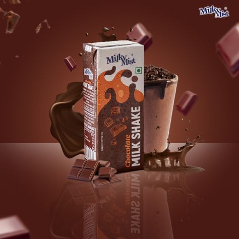 Advertisement Milkshake Ads, Christmas Parol, Brand Ads, Morning Shakes, Shakes Drinks, Chocolate Shake, Chocolate Milkshake, Chocolate Design, Banner Advertising