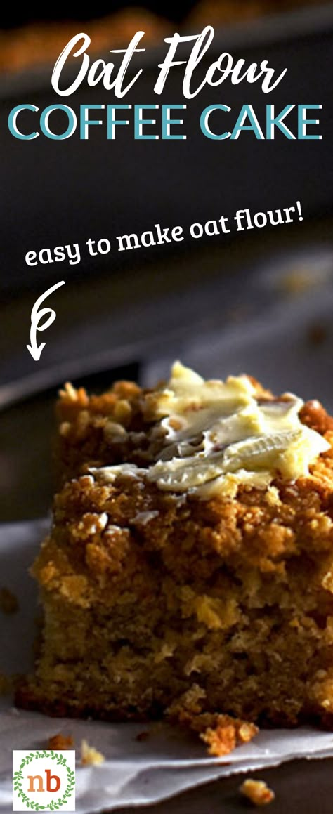 Oat Cake Recipes, Classic Coffee Cake, Cinnamon Streusel Coffee Cake, Oat Flour Recipes, College Food, Streusel Coffee Cake, Oatmeal Cake, Coffee Cake Recipe, Gluten Free Oatmeal