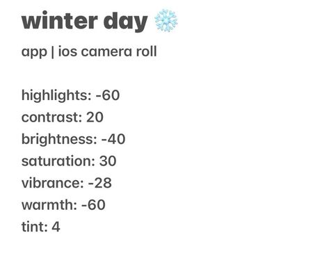 #iPhoneEditing #PhotoEditing #iPhonePhotography #EditingTutorial #iPhoneTips #PhotoTips #EditingApps #iPhoneEdit #PhotographyTutorial #MobileEditing #iPhoneHacks #PhotoEnhancement #EditingSkills #iPhonePhotographyTips #CreativeEditing #PhotoEffects #iPhoneFilters #EditingTechniques #VisualStorytelling #iPhoneArt Winter Filter, Filter Editing, Iphone Edit, Creative Editing, Selfie Tips, Seasons Photography, Photography Tips Iphone, Phone Photo Editing, The Game Of Life
