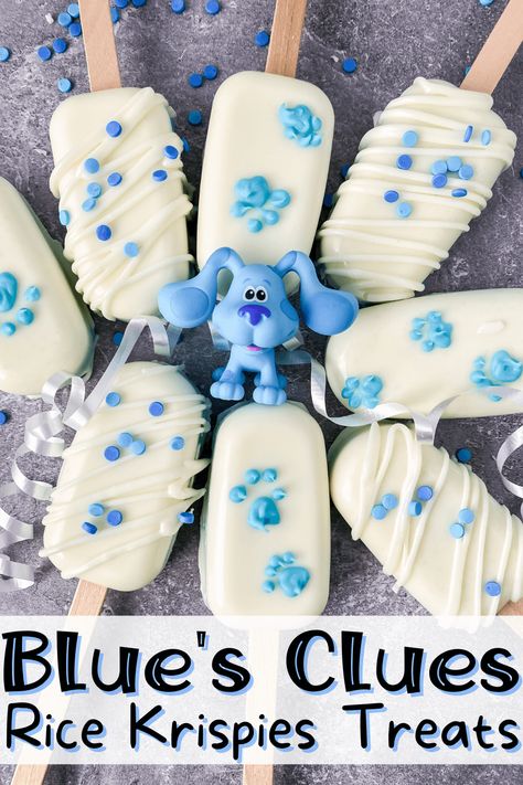 Blues Clues 2nd Birthday Cake, Blues Clues Birthday Party One Year Old, Blue’s Clues Cake, Blues Clues Dessert Table, Blues Clues Girl Birthday Party, Blues Clues Birthday Party Decoration Diy, Blues Clues Food Ideas, Blues Clues Birthday Party Ideas, Blues Clues 2nd Birthday Party Boys