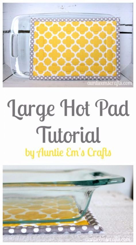 DIY Sewing Projects for the Kitchen - Large Hot Pad Tutorial - Easy Sewing Tutorials and Patterns for Towels, napkinds, aprons and cool Christmas gifts for friends and family - Rustic, Modern and Creative Home Decor Ideas http://diyjoy.com/diy-sewing-projects-kitchen Large Hot Pad, Hot Pads Tutorial, Tips Menjahit, Reading Pillows, Fat Quarter Projects, Decor Ikea, Small Sewing, Sew Ins, Trendy Sewing