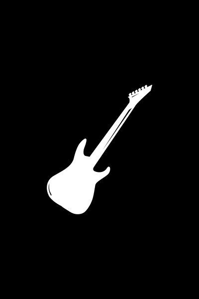 A simple icon of an electric guitar. This design brings out the best memories of tuning the strings and playing some wonderful music with the band for some good vibes. A classic and vintage icon design. Icons For Watermark, Black Guitar Aesthetic Wallpaper, Black Guitar Icon, Music Icon Aesthetic Black, Black And White Music Icon, Guitar App Icon, Glowing App Icon, Icon Design Instagram, Electric Guitar Icon