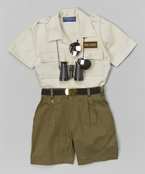 Park Ranger Halloween Costume, Park Ranger Costume Diy, Park Ranger Birthday Party, Zoo Keeper Outfit, Park Ranger Outfit, Park Ranger Costume, Scout Outfit, Explorer Outfit, Jungle Outfit