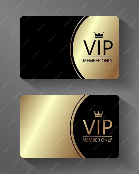 Premium Vector | Vector VIP member card Gold and Black Mark Harmon Vip Membership Card, Vip Membership Card, Sandra Bullock Oscar, Membership Card Design, Vip Card Design, Id Card Photo Makeup, Id Card Photo, Expedition Unknown, Christ Painting