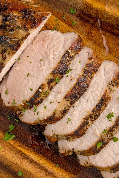 Sous Vide Pork Loin Roast Pork Roast Sous Vide, Suis Vide Recipes, Pork Loin Sous Vide, Sous Vide Pork Loin Roast, Sous Vide Pork Shoulder, Sous Vide Meals, Pork Tenderloin Sous Vide, Sous Vide Pork Loin, Yummy Pork Recipes