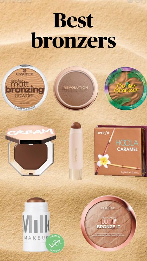 #makeup#bronzer#makeupproducts #affordable#makeupbag Nba Dancer, Bb Cream Foundation, Benefit Hoola, Best Bronzer, Red Carpet Makeup, Bronzer Makeup, Too Faced Bronzer, Beauty Routine Tips, Routine Tips