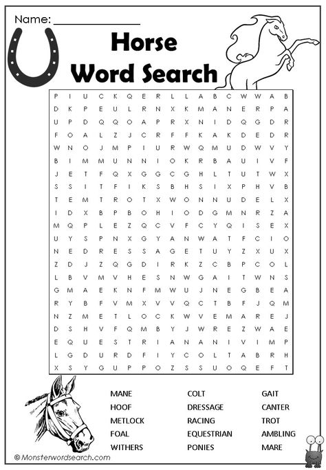 nice Horse Word Search Horse Word Search, Horse Bingo Printable Free, Horse Worksheets Free Printable, Horse Camp Ideas, Horse Camp Crafts, Horse Activities For Kids, Horse Camp Activities, Horse Crafts For Kids, Horse Activities