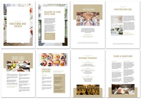 Create a Stunning Function Pack with Easil - How to Get More Event Bookings at your Venue in 2018 - 21 Easy Tips Event Space Marketing, Venue Brochure Design, Small Party Venues, Venue Management, Sales Marketing Ideas, Event Venue Business, Event Brochure, Venue Business, Event Planning Template