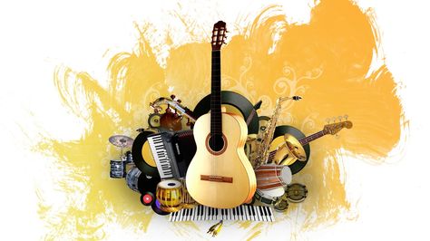 music instruments wallpaper Hip Hop Radio, All Music Instruments, School Band, Celebrity Style Red Carpet, Entertainment Music, Bollywood Songs, Music Humor, Music Wallpaper, Folk Music