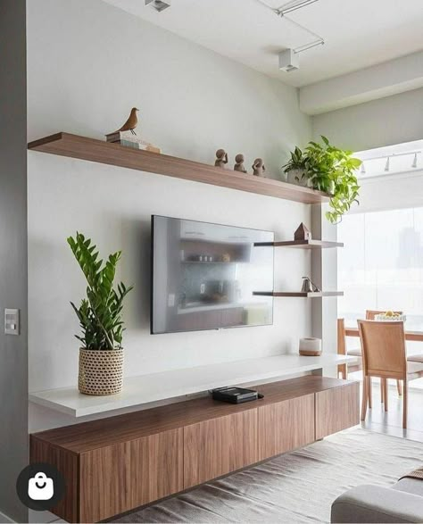 Tv Unit Design 2023, Art Studio Interior Design, Art Studio Interior, Tv Panel Design, Simple Room Decoration, Dining Wall Decor, Modern Wall Units, Tv Cabinet Design, Tv Panel