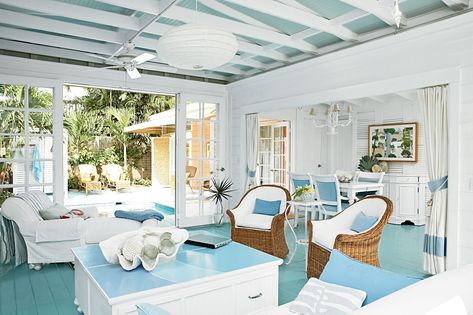 Key West Style Interiors and Home Decor Ideas Key West Interior, Key West Cottage, Key West Style, West Home, North Carolina Homes, Beach Cottage Style, Coastal Design, Wood Interiors, Coastal Cottage