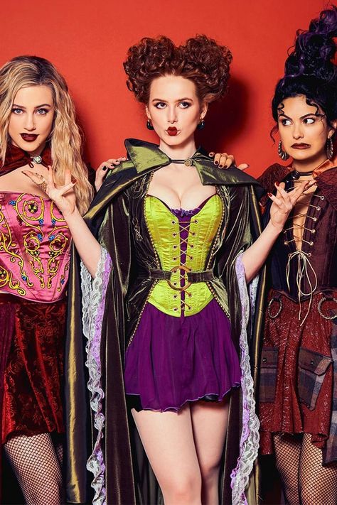 Sanderson Sisters Costumes, Hocus Pocus Costume, Clary Y Jace, Mary Sanderson, Winifred Sanderson, Best Celebrity Halloween Costumes, Celebrity Costumes, Sanderson Sisters Hocus Pocus, Celebrity Halloween Costumes