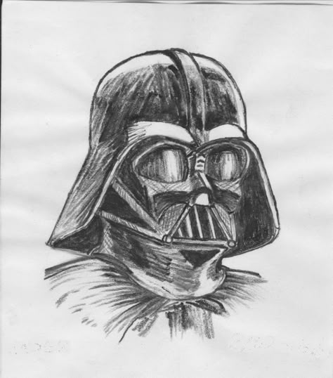 Darth Vader Pencil Drawing, Darth Vader Drawing Sketches, Earth Vader Drawing, Darth Vader Line Art, Darth Vader Art Drawings, Darth Vader Drawings, How To Draw Darth Vader, Easy Darth Vader Drawing, Darth Vader Printable