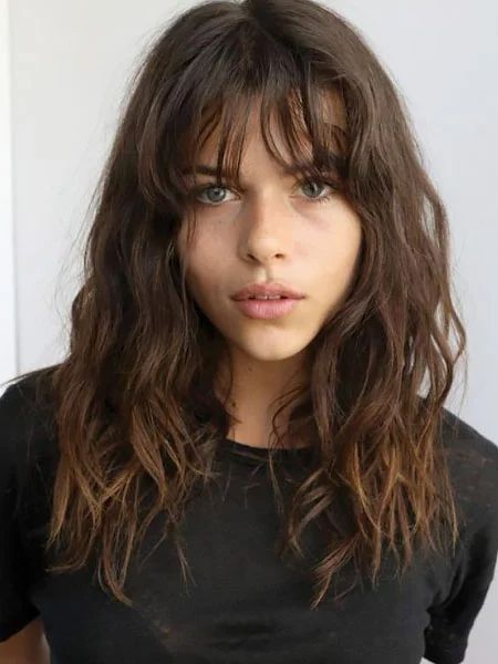 How to Style Bangs Like a Pro - The Trend Spotter Full Fringe Hairstyles, Bangs With Medium Hair, Hair 2018, Wispy Bangs, How To Style Bangs, Fringe Hairstyles, Long Hair With Bangs, Grunge Hair, Bang Bang