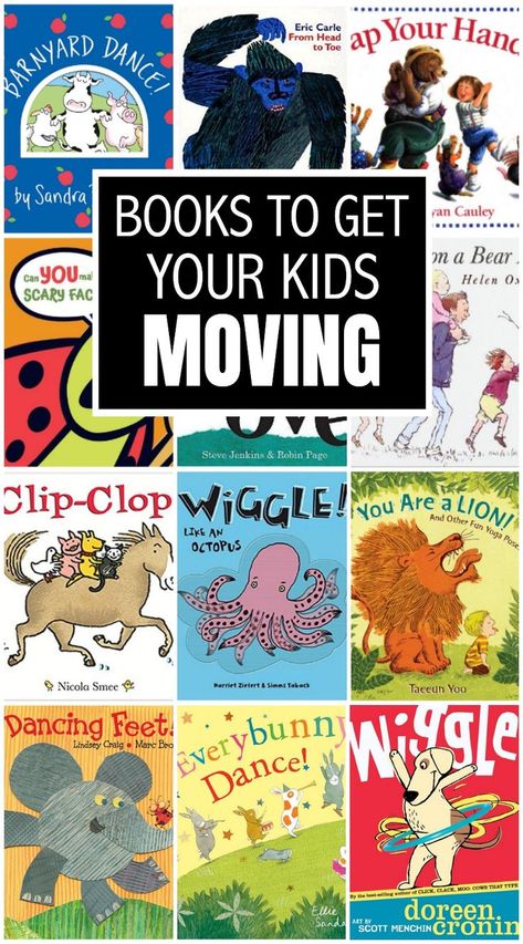 Do you have a child with a lot of energy? These movement books can be a lifesaver for little wiggle worms because they promote moving around while you read! Literacy Provocations, Fall Picture Books, Barnyard Dance, Library Storytime, Teaching Theme, Reading Buddies, Kid Books, Children's Library, Reading Tutoring