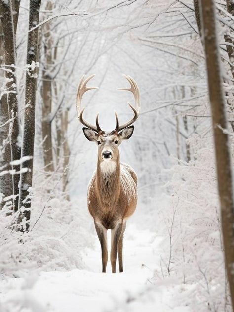 Artists Photography, Deer Wallpaper, Canada Photos, Canada Road Trip, Winter Animals, Red Deer, Winter Wallpaper, Winter Magic, Winter Scenery