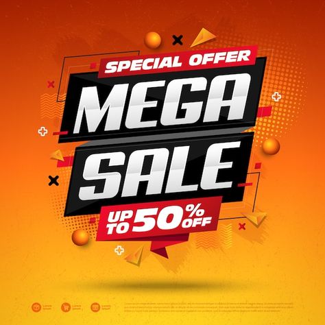 Mega sale special offer square design | Premium Vector #Freepik #vector #special-offer #special-discount #special #special-sale Offers Banner, Big Sales Banner, Sales Flyer, Black Friday Banner, Black Friday Sale Banner, Sale Sign, Promotional Banners, Discount Banner, Banner Template Design