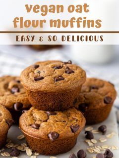 Oat Flour Muffins | Food with Feeling Vegan Gluten Free Muffins, Oat Flour Muffins, Oat Flour Recipes, Vegan Muffins, Oat Muffins, Oat Cakes, Gluten Free Muffins, Toddler Food, Healthy Sweets Recipes