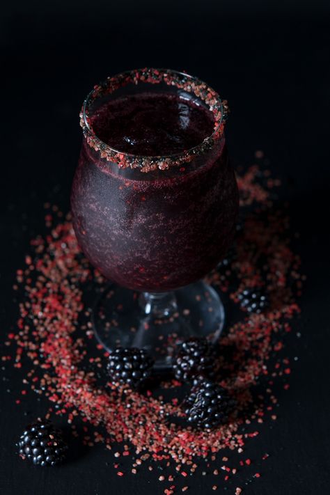 Nugget Markets Blackberry Witch's Brew Recipe Gothic Drinks Cocktail Recipes, Dark Margarita, Goth Drinks, Exterior Halloween Decor, Gothic Cocktails, Witchy Drinks, Gothic Drinks, Witch Brew Recipe, Spooky Drinks