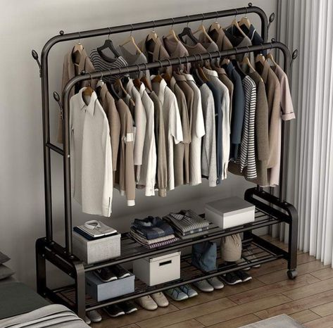 Standing clothes rack