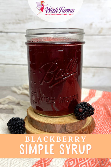 Step up your cocktail or coffee game with this easy blackberry simple syrup! With just 4 ingredients, this homemade syrup will take all your favorite drinks to the next level. Simple Syrup Recipe Cocktails, Raspberry Simple Syrup, Blackberry Simple Syrup, Simple Syrup Cocktails, How To Freeze Blackberries, Syrup Recipes, Blackberry Syrup, Rosemary Simple Syrup, Simple Syrup Recipes