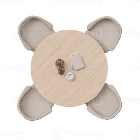 Wardrobe Top View Png, Dining Table Top View Png, Round Table Top View, Dining Table Top View, Top View Furniture, Furniture Top View, Dinner Table Chairs, Boho Dining Table, Plan Furniture