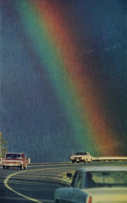 Vintage photography Childhood Pictures Aesthetic, 60s Rainbow, Rainbow Ribbons, 70s Rainbow, Lovely Pic, Rainbow Road, Under The Rainbow, Dwelling On The Past, Rainbow Photo