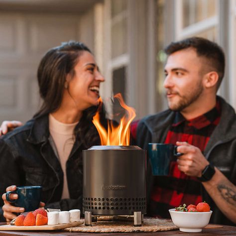 Bring the warmth and smokeless experience of Solo Stove to the outdoor table. Its the perfect size to light up tableside gatherings or tote to moveable feasts. I absolutely love this item! It has exceeded my expectations in every way, and I can't recommend it enough. This item makes for a fantastic gift idea for any occasion. Perfect house warming gift!   Outdoor Entertaining, Mesa XL Fire Pit, Tableside Gathering, Smokeless Fire Pit Best Gifts Under 50, Backyard Hangout, Stove Vent, Tabletop Fire Pit, Solo Stove, Freestanding Stove, Tabletop Firepit, Wood Burning Fire Pit, S Aesthetic